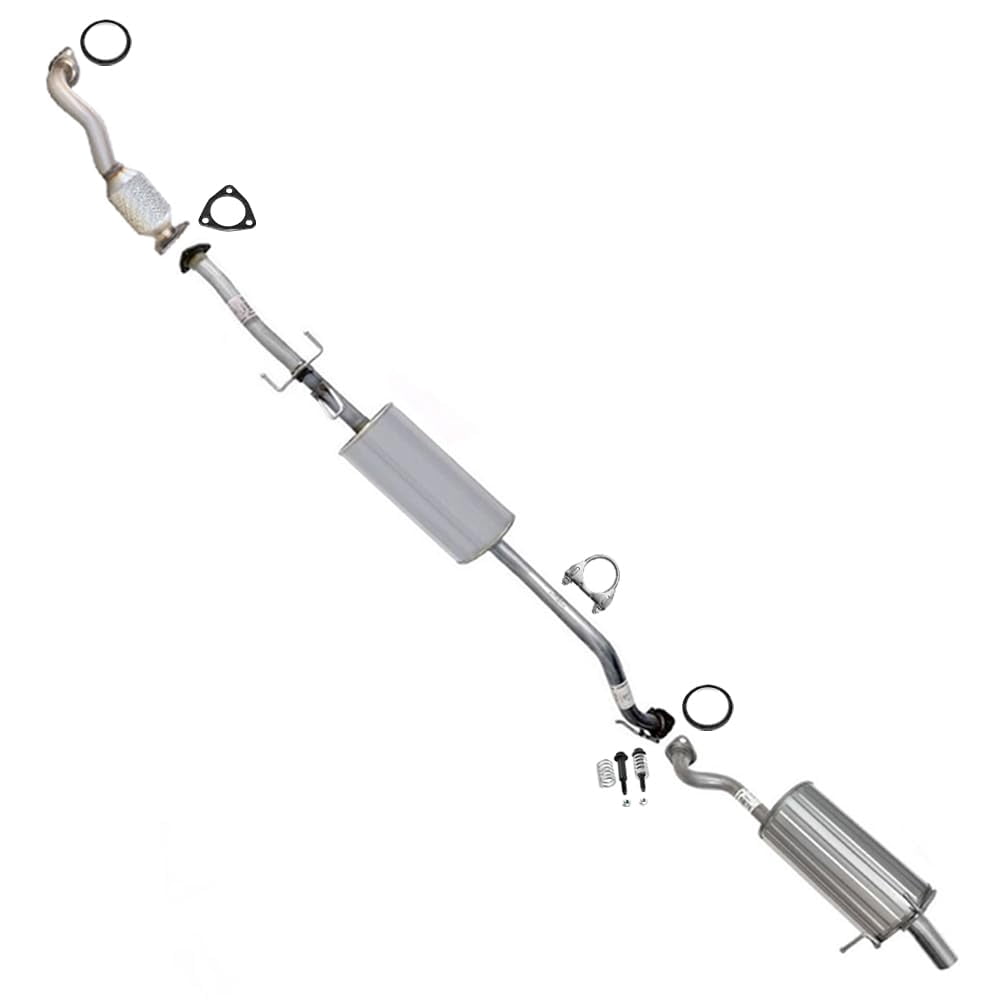 Northeastern Exhaust Catalytic Converter, Resonator Pipe & Muffler Fits 2010-2011 Honda CR-V 2.4L - Direct Fit EPA-Approved | Stainless Steel System Kit