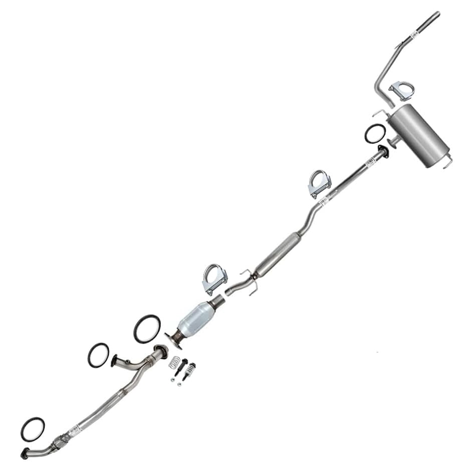 Northeastern Exhaust | Stainless Steel EPA-Approved Catalytic, Front Pipe, Resonator, Muffler & Tail Pipe Exhaust System Kit Fits Toyota Sienna 2004–2006 3.3L FWD | Minivan | Direct-Fit
