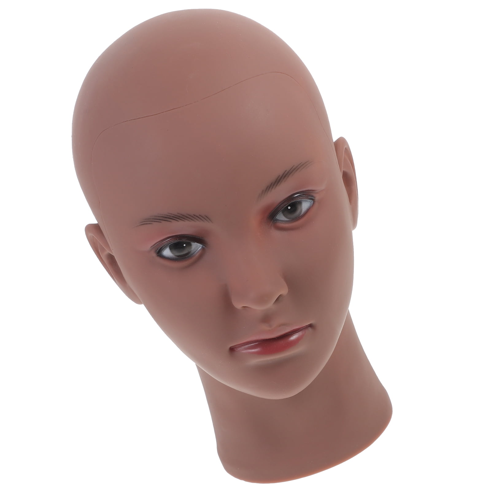 Manikin Black Cap Wig Massage Hats Mannequin Head Synthetic Hair