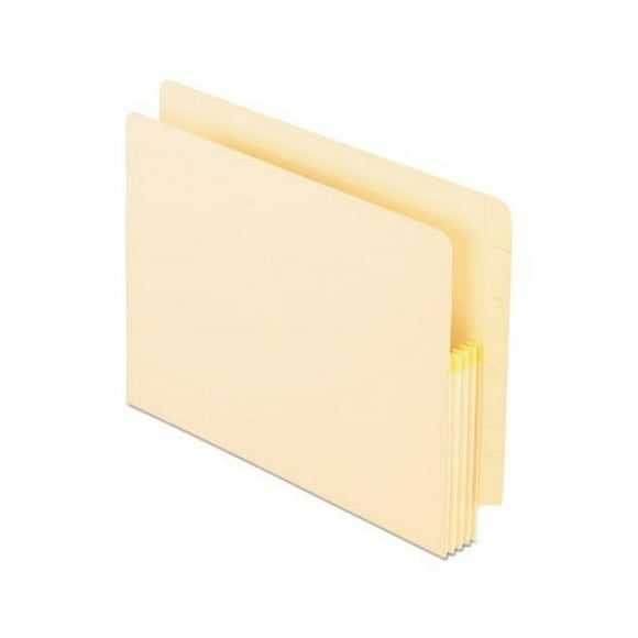 Manila Drop Front Shelf File Pockets 1.75" Expansion, Letter Size, Manila, 25/Box