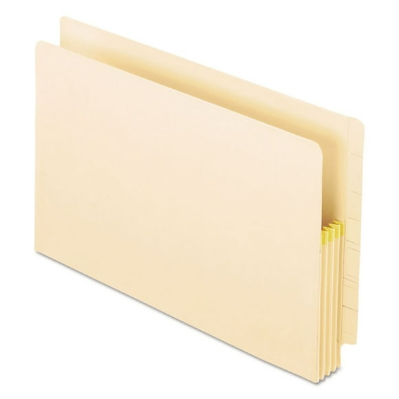 Manila Drop Front Shelf File Pockets 3.5" Expansion, 25 Sections, Legal Size, Manila, 25/Box