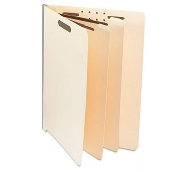 Manila End Tab Folders with Full Cut, Letter, Six-Section, 10-Box