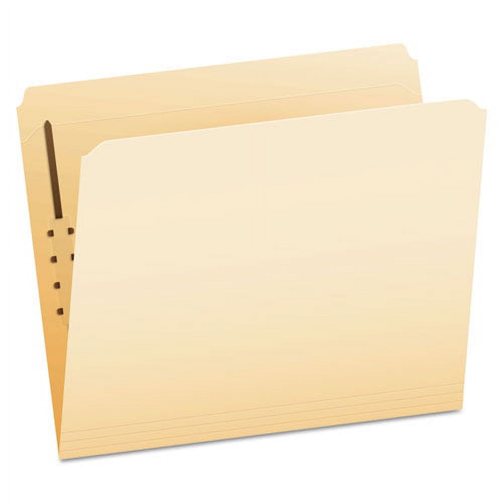 Manila Fastener Folders, Straight Tab, 1 Fastener, Letter Size, Manila ...