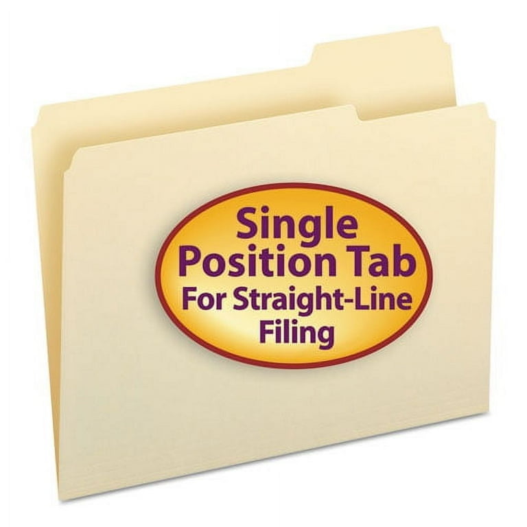 Manila File Folders, 1/3-Cut Tabs: Right Position, Letter Size, 0.75 Manila File Folders, 1/3-Cut Tabs: Right Position, Letter Size, 0.75