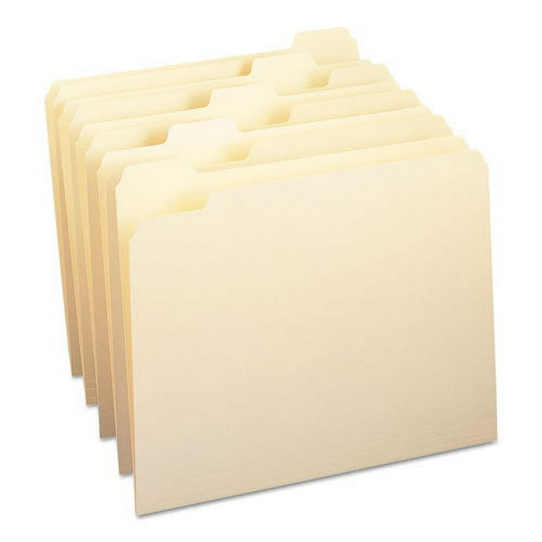 Manila File Folders, 1/5-Cut Tabs: Assorted, Letter Size, 0.75 Manila File Folders, 1/5-Cut Tabs: Assorted, Letter Size, 0.75
