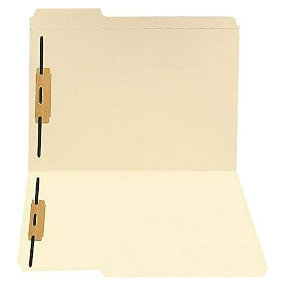 Manila File Folders Letter Size, 50 Pack - 11pt Top Tab, 1/3 Cut, 3/4 Expansion - Durable Manila Folders for Office, Home, School Organization