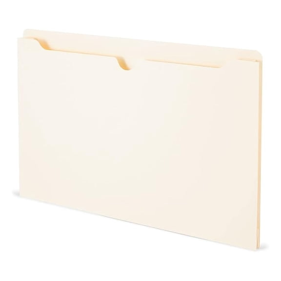 Manila File with Reinforced Tab, Legal Size, 2Inch Expansion, Durable Construction for Secure Document Storage  50/Box