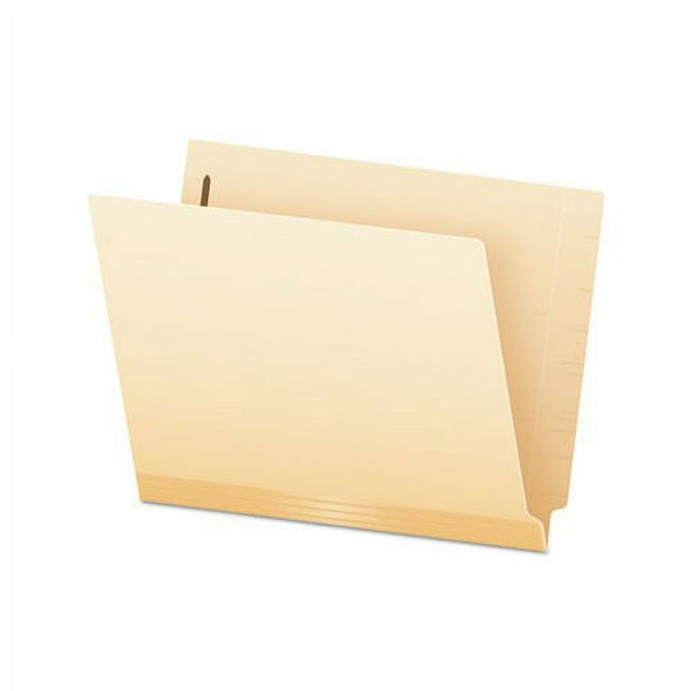 End Tab Jackets with Reinforced Tabs, Straight Tab, Letter Size, 11-pt Manila, 100/Box End Tab Jackets with Reinforced Tabs, Straight Tab, Letter Size, 11-pt Manila, 100/Box