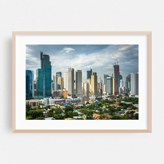 Manila Philippines Cityscape Skyline Architecture City Fine Modern Travel Poster Unframed Paper Print
