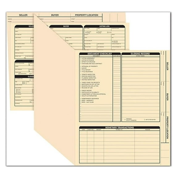 Manila Real Estate Listing Folder Letter Size