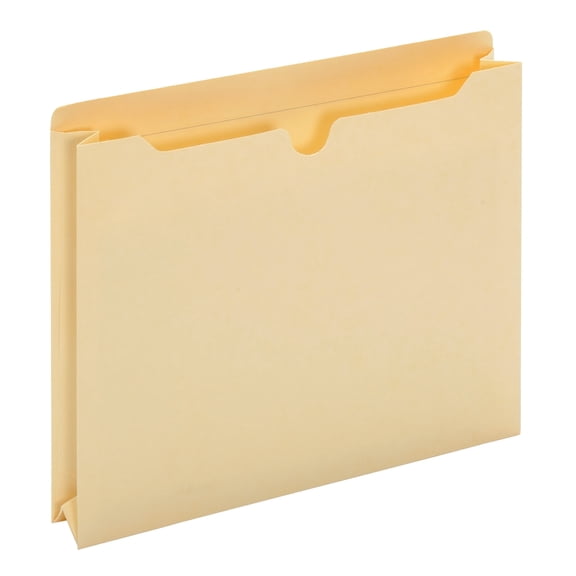 Office Depot Brand Manila Double-Top File Jackets, 2" Expansion, Legal Size, Box Of 50