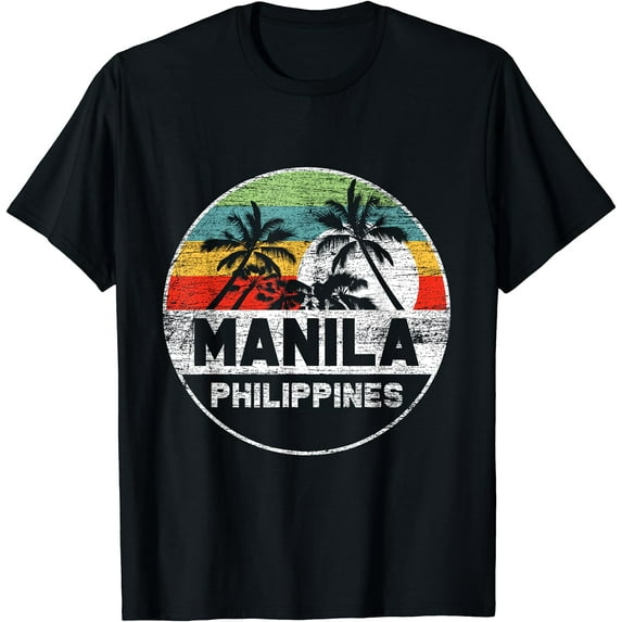 Manila Summer Philippines T-Shirt Black 3X-Large