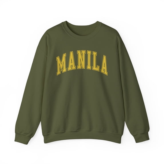 Manila Sweatshirt Gifts Crew Neck Shirt Long Sleeve Unisex
