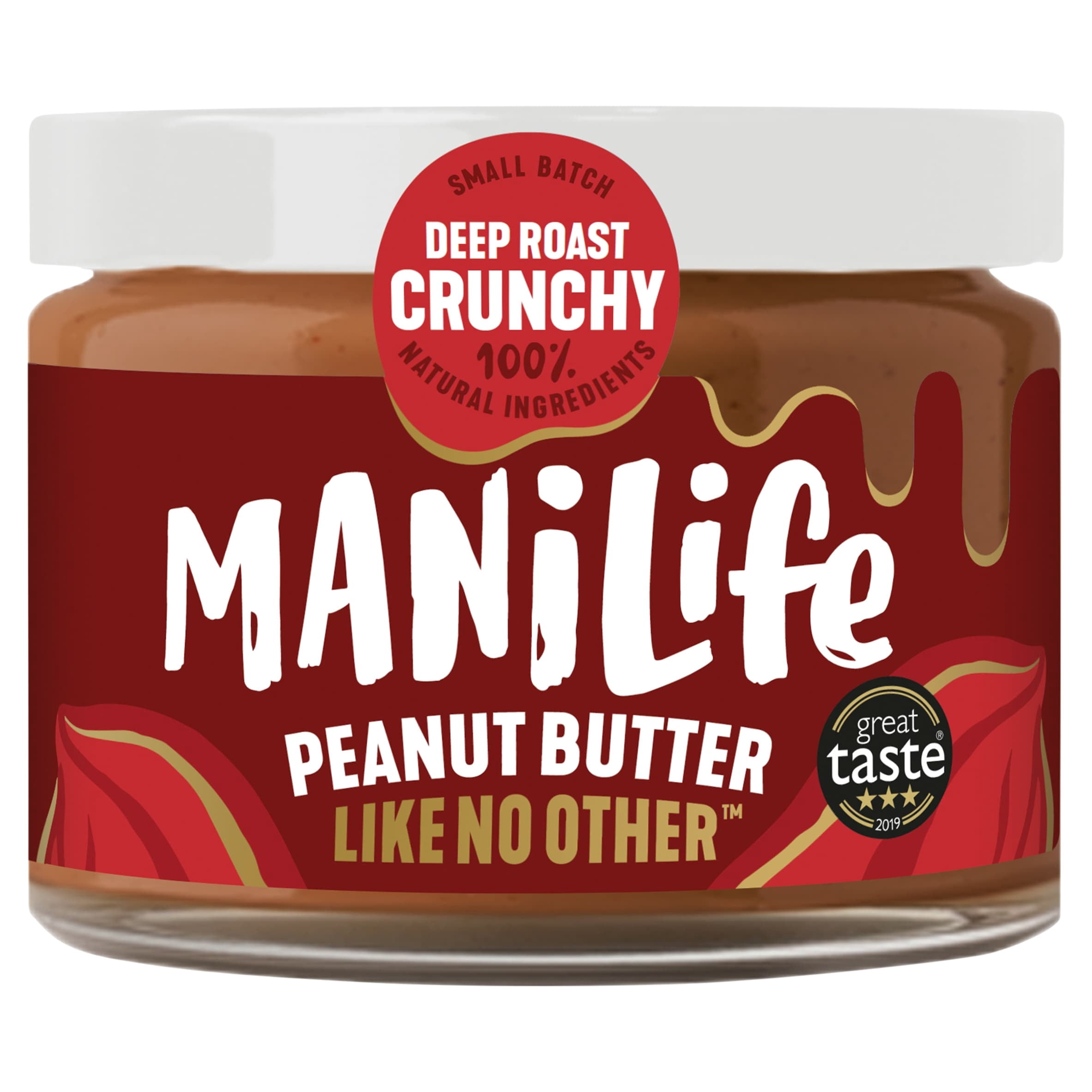 Manilife Deep Roast Crunchy Peanut Butter 275g, Imported from Britain