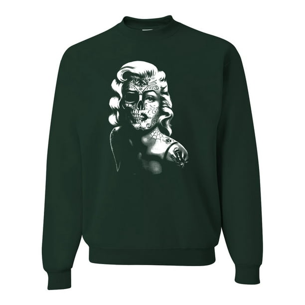 Monrow skull sweatshirt sale