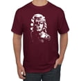 thumbnail image 1 of Manilyn Monroe Skull Face and Body Tattoo | Mens Pop Culture Graphic T-Shirt, Maroon, 2XL, 1 of 4