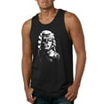 thumbnail image 1 of Manilyn Monroe Skull Face and Body Tattoo | Mens Pop Culture Graphic Tank Top, Black, Small, 1 of 4