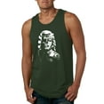 thumbnail image 1 of Manilyn Monroe Skull Face and Body Tattoo | Mens Pop Culture Graphic Tank Top, Forest Green, 2XL, 1 of 4