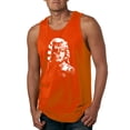 thumbnail image 1 of Manilyn Monroe Skull Face and Body Tattoo | Mens Pop Culture Graphic Tank Top, Orange, 2XL, 1 of 4