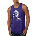 thumbnail image 1 of Manilyn Monroe Skull Face and Body Tattoo | Mens Pop Culture Graphic Tank Top, Purple, 2XL, 1 of 4