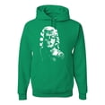 thumbnail image 1 of Manilyn Monroe Skull Face and Body Tattoo | Mens Pop Culture Hooded Sweatshirt Graphic Hoodie, Kelly, 2XL, 1 of 4