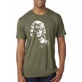 thumbnail image 1 of Manilyn Monroe Skull Face and Body Tattoo | Mens Pop Culture Premium Tri Blend T-Shirt, Military Green, Small, 1 of 4