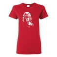 thumbnail image 1 of Manilyn Monroe Skull Face and Body Tattoo | Womens Pop Culture Graphic T-Shirt, Red, X-Large, 1 of 4