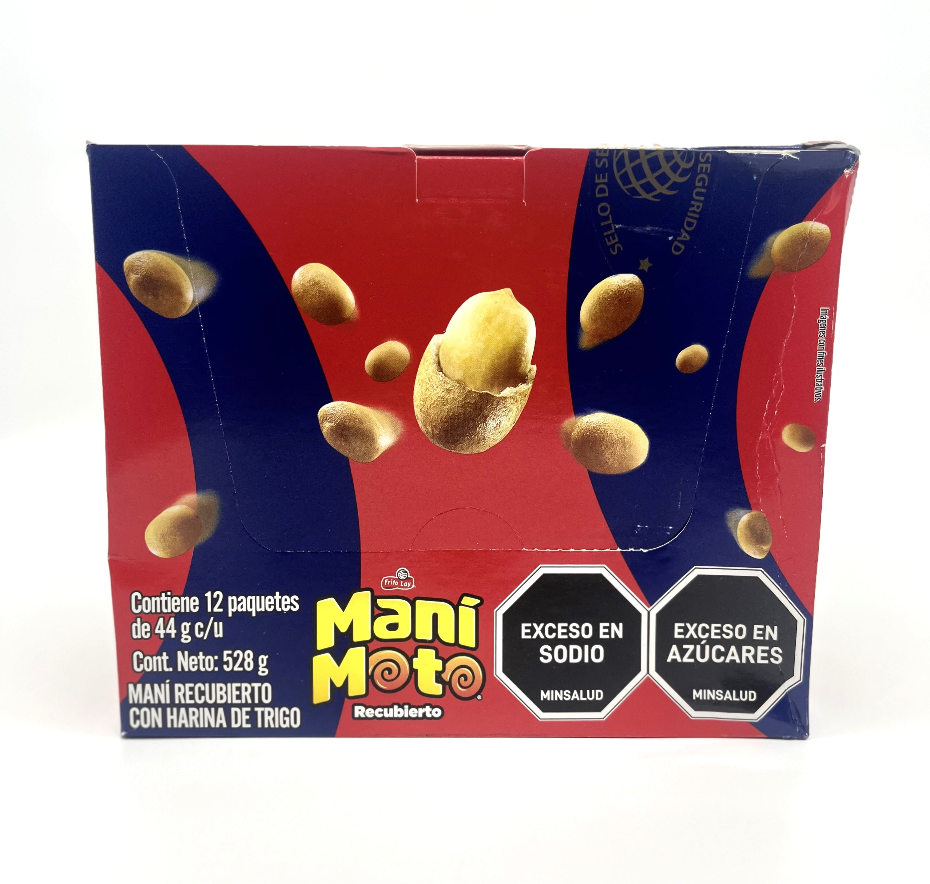 Manimoto Coated Peanuts (Box of 12, 576g) - Imported from Colombia