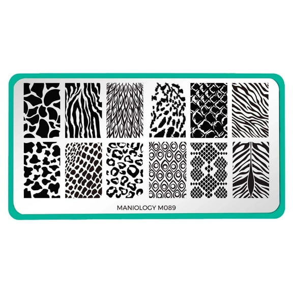 Maniology Animal Instinct (m089) Stainless Steel Nail Stamping Plate for Women
