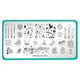 thumbnail image 1 of Maniology Bewitched Wizards Welcome (m152) Stainless Steel Nail Stamping Plate for Unisex, 1 of 5