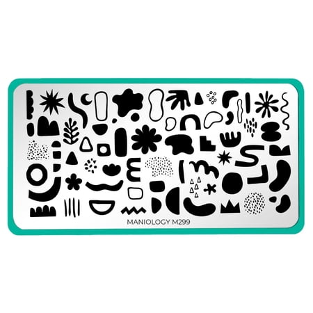 Maniology Special FX Contours (M299) Stainless Steel Nail Stamping Plate for Unisex
