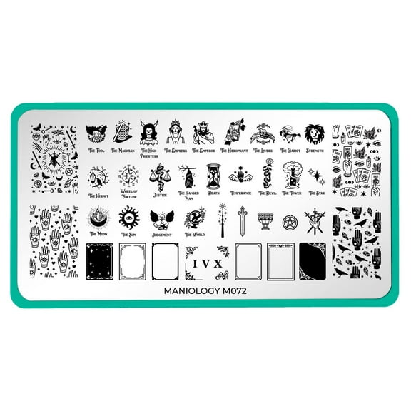 Maniology Supernatural Tarot Reading (m072) Stainless Steel Nail Stamping Plate for Unisex