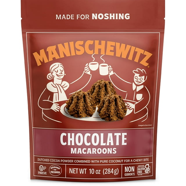 Manischewitz Chocolate Macaroons, 10 MSF2 oz Coconut Macaroons