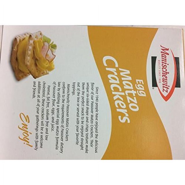 Manischewitz Egg Matzo Crackers Kosher For Passover 8 Oz. Pack Of 1
