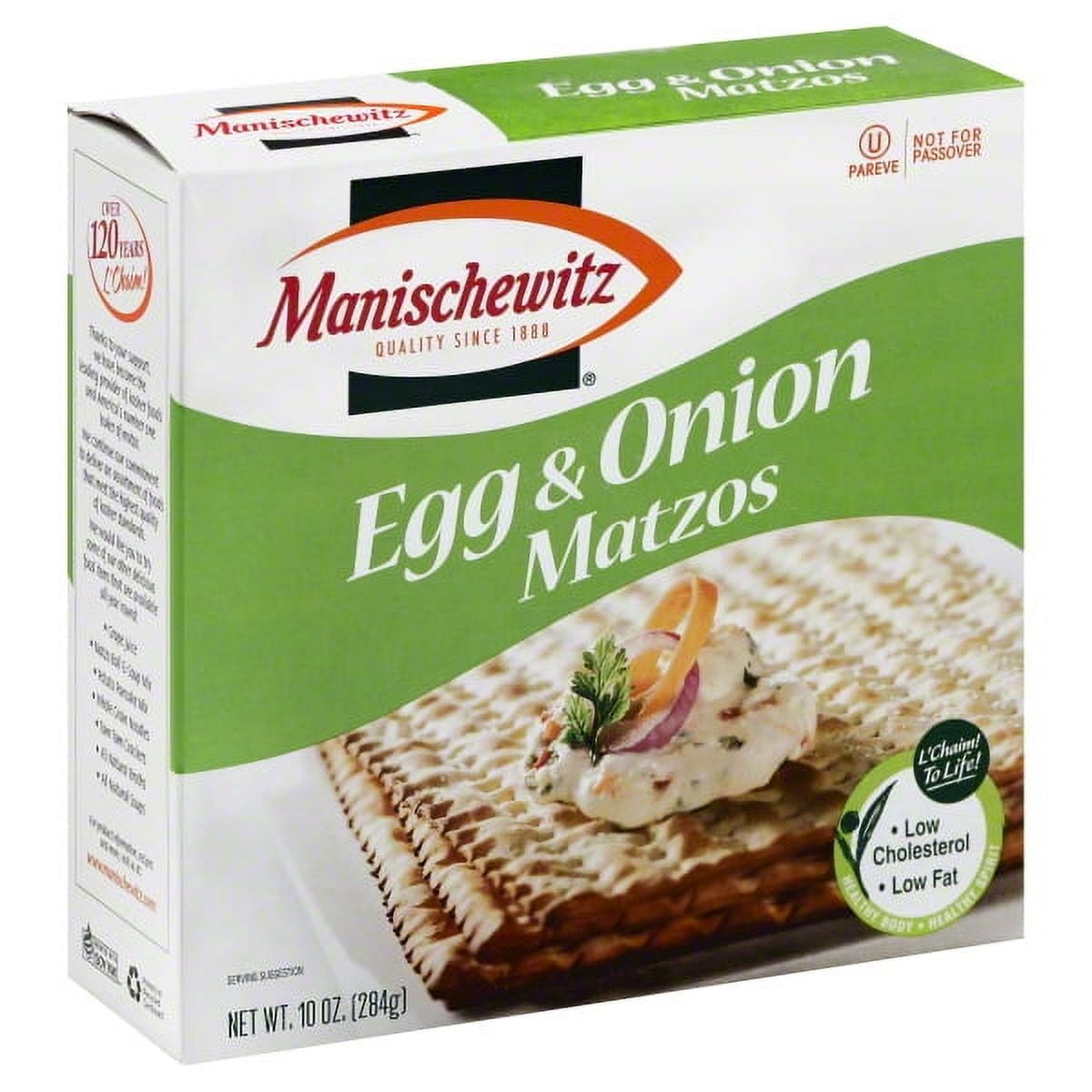 Manischewitz Egg & Onion Matzos, 10.0 OZ