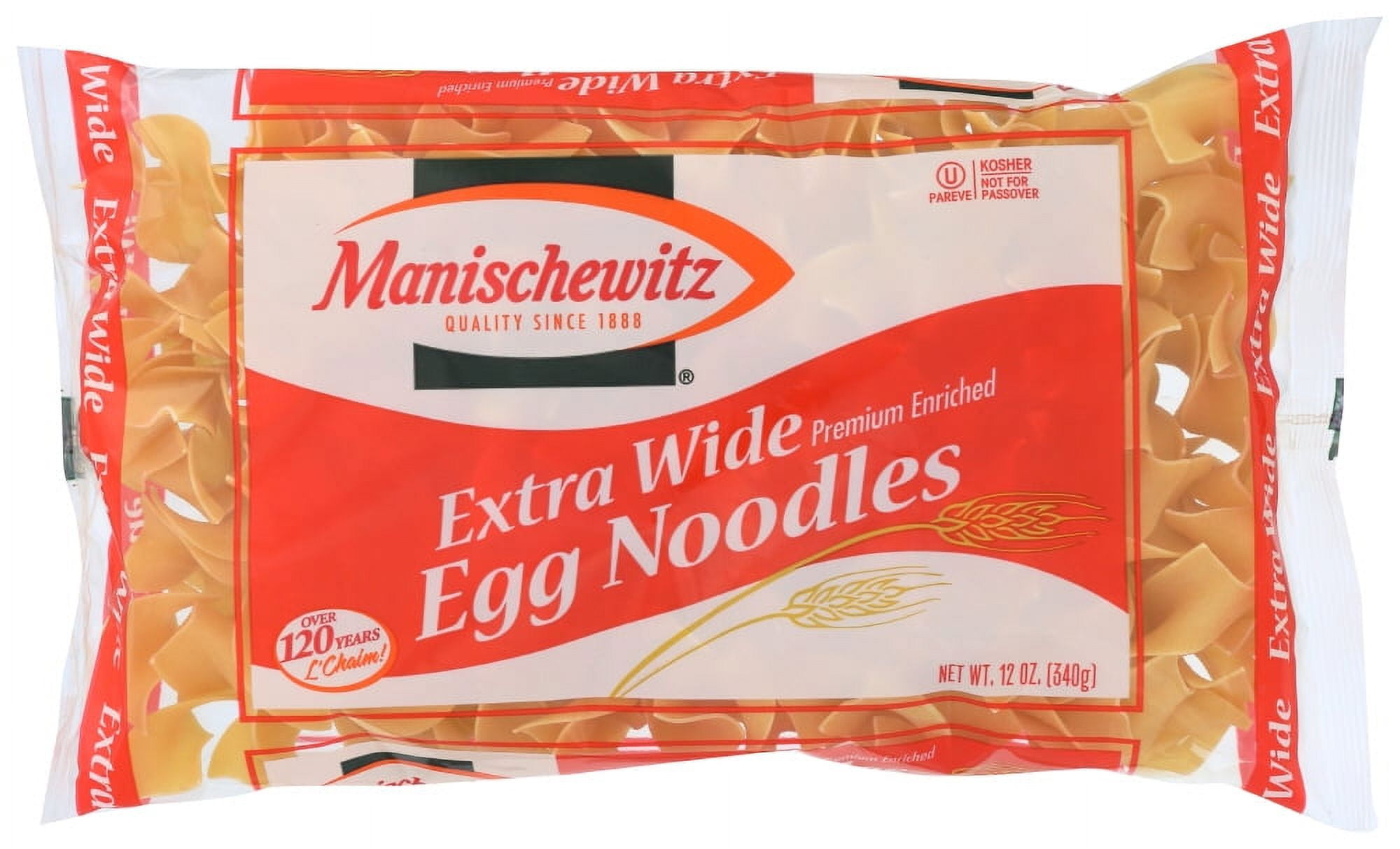 Manischewitz Extra Wide Egg Noodles, 12 Oz.