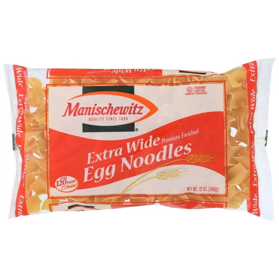 Manischewitz Extra Wide Egg Noodles, 12 Oz