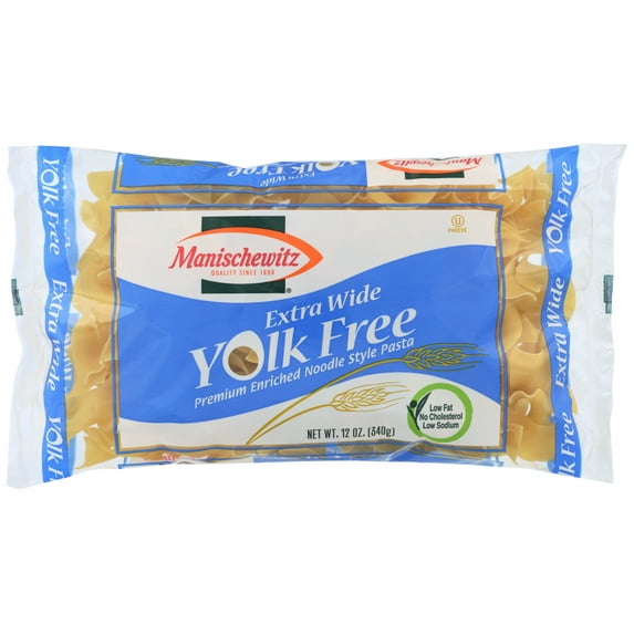 Manischewitz Extra Wide Yolk Free Noodles, 12 Oz.