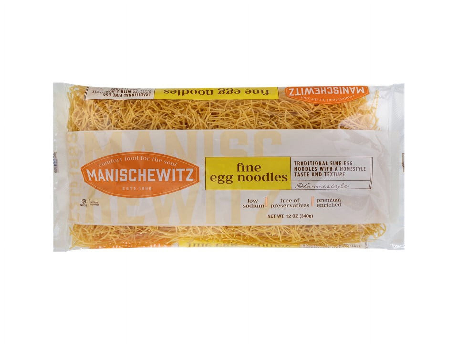 Manischewitz Fine Egg Noodles, 12 oz