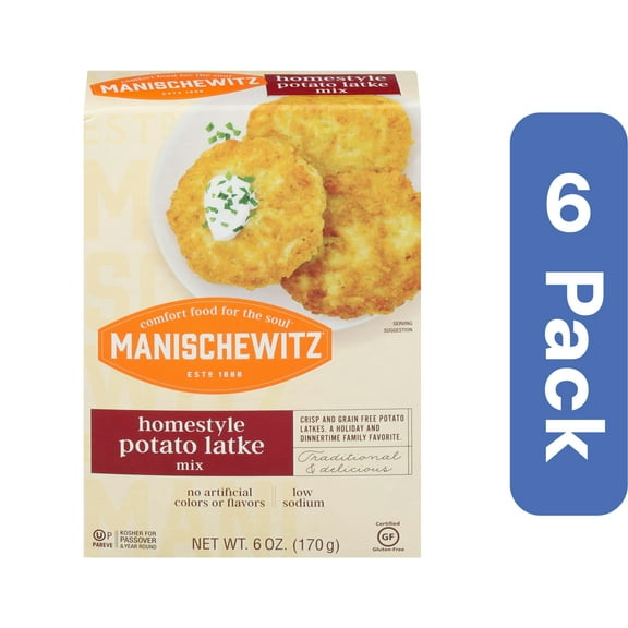 Manischewitz Home Style Potato Latke Mix 6 oz (Pack Of 6)