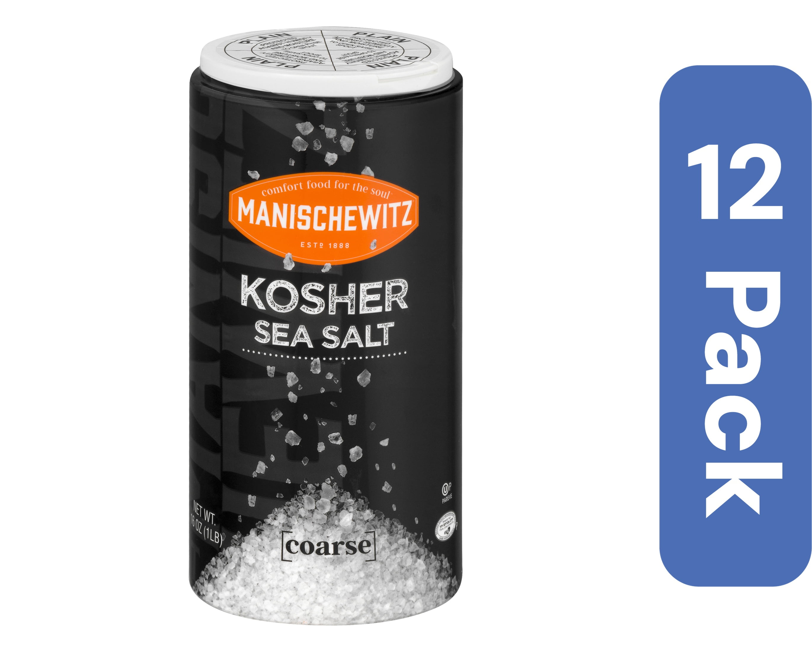 Manischewitz Kosher Salt 16 oz (Pack Of 12)