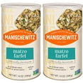 thumbnail image 1 of Manischewitz Matzo Farfel, 14oz Resealable Canister, Sodium Free, No Artificial Colors or Flavors, Non GMO, Kosher For Passover & Year Round, 1 of 3