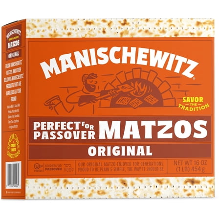 Manischewitz Passover Matzos Crackers, 1 LB | Fresh and Crispy Matzah