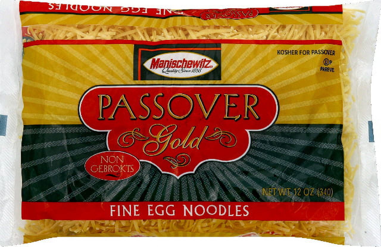 Manischewitz Noodle Egg Fine Passover Gold 12 Oz