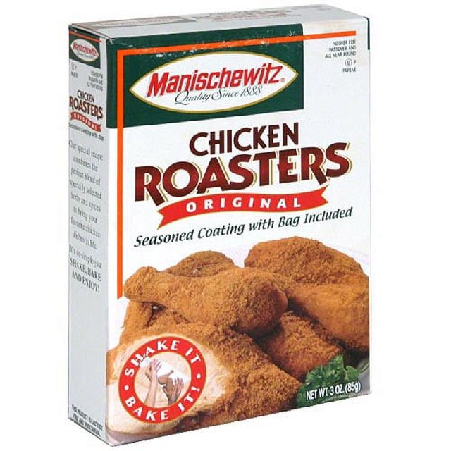 Manischewitz Original Chicken Roasters Seasoned Coating Mix with Bag, 3