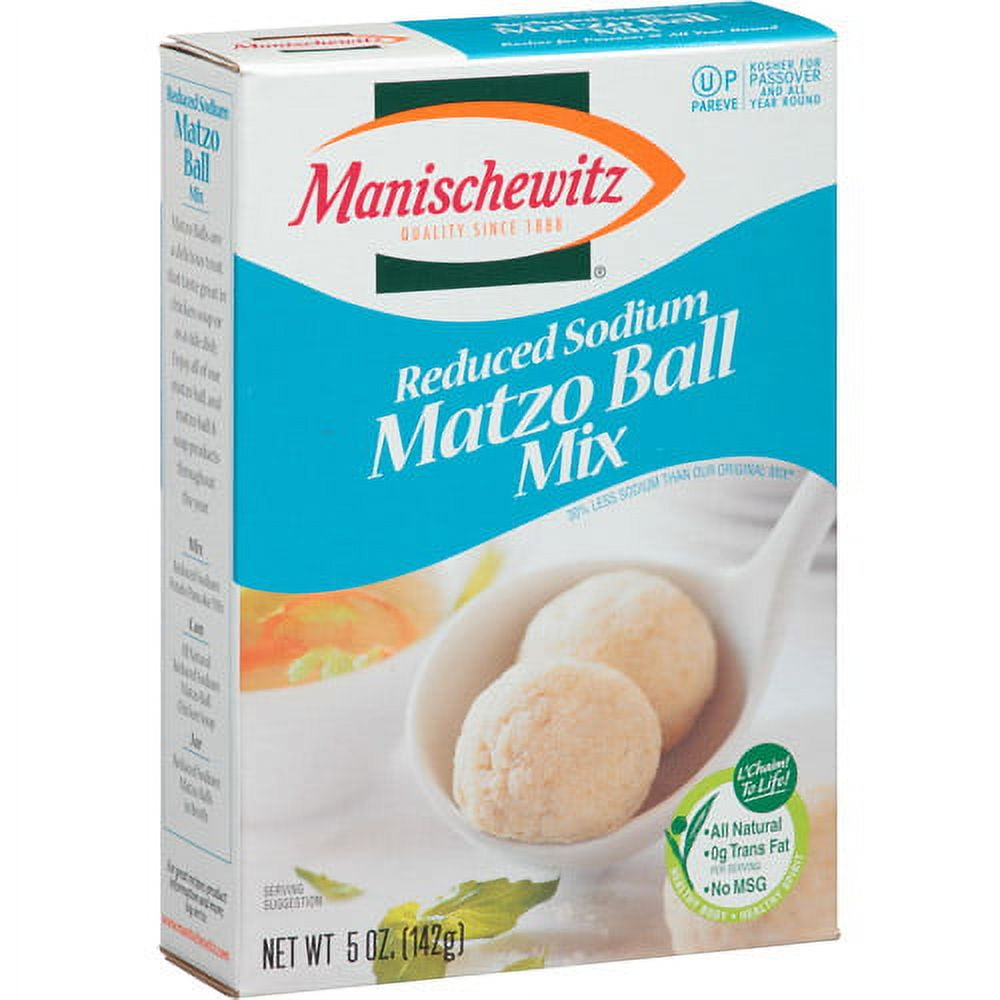 Manischewitz Reduced Sodium Matzo Ball Mix, 5 oz (Pack of 12)