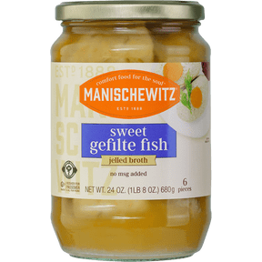 Manischewitz Sweet Gefilte Fish In Jelled Broth, 24 Oz