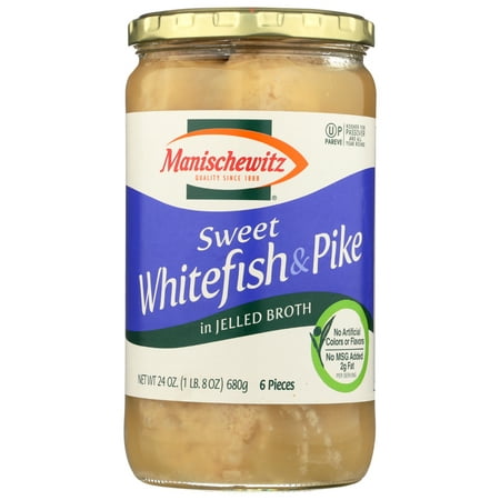 Manischewitz Sweet White Fish and Pike, 24 Ounce -- 12 per case.