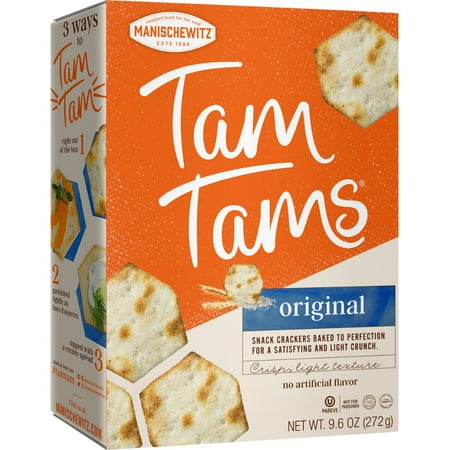 Manischewitz Tam Original Snack Crackers - Case of 12 - 9.6 oz.