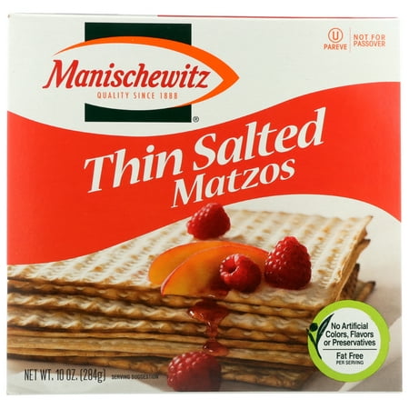 Manischewitz Thin Salted Matzo, 10 Oz